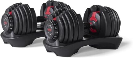 BowFlex SelectTech 552 Adjustable Dumbbells – Full Set on Stand