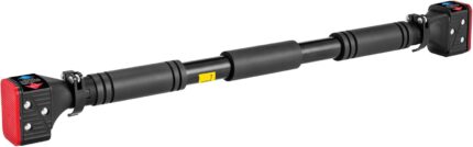 Full view of the mounted pull-up bar